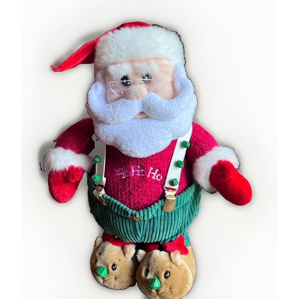 Vintage santa 2002 Coyne's Jump For Christmas Animated Singing Santa Plush